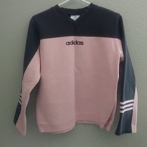 Adidas pull over sweatshirt pink